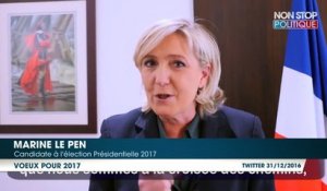 Marine Le Pen présente ses voeux "de combat" pour 2017