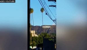 Le mythique panneau géant "Hollywood" de Los Angeles rebaptisé "Hollyweed"