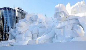 Au Japon, une magnifique sculpture géante représentant la saga Star Wars !