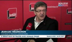 Jean-Luc Mélenchon se réjouirait de traiter avec Donald Trump, et ce n’est pas étonnant