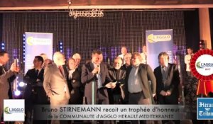 Bruno STIRNEMANN - TROPHEE D HONNEUR lors des VOEUX de l'AGGLO CAHM 2017 à LEZIGNAN LA CEBE