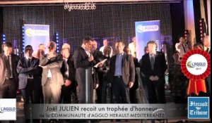 Joël JULIEN - TROPHEE D HONNEUR lors des VOEUX de l'AGGLO CAHM 2017 à LEZIGNAN LA CEBE