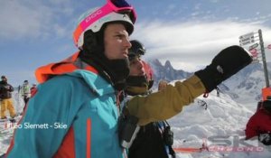 Sur le Freeride World Tour à Chamonix avec Aurélien...