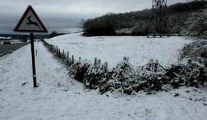 La neige tombe dans le Nord-Isere...