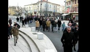 Un rassemblement en hommage aux victimes de l'attentat de Charlie Hebdo...