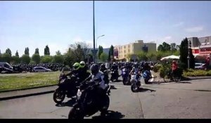 Les motards manifestent entre Valence et Privas contre le projet de limitation de...