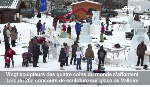 26e édition du concours de sculpture sur glace de Valloire