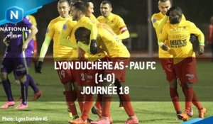 J18 : Lyon Duchère AS - Pau FC (1-0), le résumé