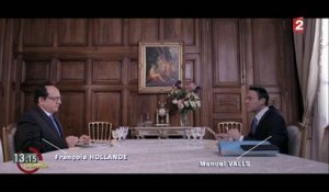 "13h15". Les Verbatims : quand François Hollande déjeune avec Manuel Valls après son "Je me prépare"
