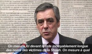 François Fillon au Mémorial de la Shoah