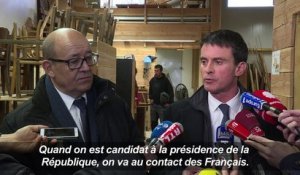 Manuel Valls en Bretagne soutenu par Jean-Yves Le Drian