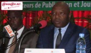 Abdrahamane BERTE intervenant au Forum des directeurs de publication de Côte d'Ivoire