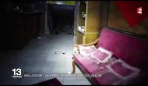 Italie : un hôtel rasé par une avalanche