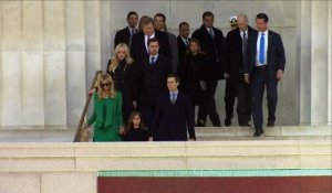 USA: La famille Trump assiste à un concert au Lincoln Memorial