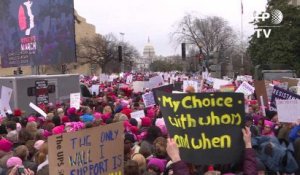 Grande affluence pour la «Marche des femmes» à Washington