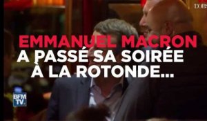 Emmanuel Macron célèbre sa victoire à la Rotonde