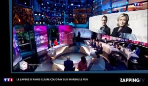 Marine Le Pen : L'amusant lapsus d’Anne-Claire Coudray (vidéo)