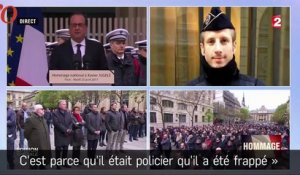 Hommage à Xavier Jugelé : Hollande salue les «policiers, remparts de la démocratie»