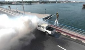 Les pompiers de Dubaï interviennent en Jet Ski