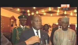 Lagos: le président de la république SEM Alassane Ouatta a entamé une visite de travail et d'amitié