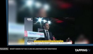 Benoît Hamon fait face à une déclaration inattendue d'un militant (Vidéo)