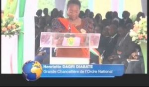 53ème anniversaire de la Côte d'Ivoie: la grande chancelière Henriette Diabaté décore 21 personnes