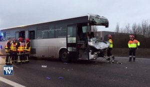 Yvelines: des bus et un poids lourd détruits après un important carambolage