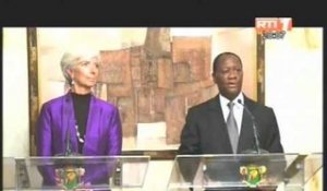 Le Président de la république a accordé une audience à Mme Christine Lagarde, DG du FMI