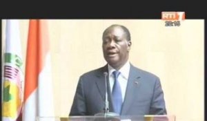 A Abidjan, le Président de la République fait le bilan de sa visite officielle en Italie