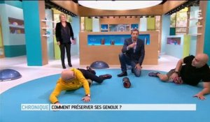 Michel Cymès et Marina Carrère d'Encausse partent en fou rire pendant... une séance de sport ! Vidéo