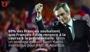 Présidentielle : 69% des Français veulent que Fillon renonce
