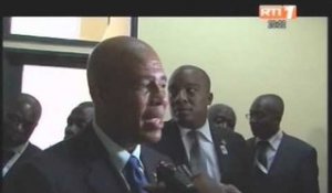 Kinshasa: Le Chef de l'Etat ivoirien a échangé avec SEM Joseph Marcel Martelli, president Haïtien