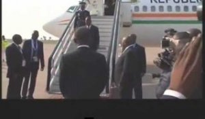 Sommet de la franophonie: Le Président de la république Ouattara A. est arrivé à Kinshasa