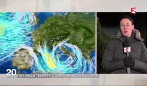 Nouvelle tempête : 11 départements en alerte