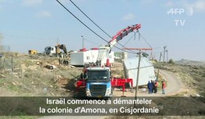 Israël commence à démanteler la colonie d'Amona en Cisjordanie