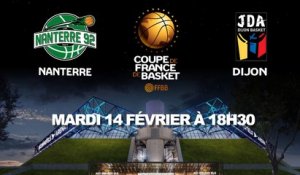LIVE - Coupe de France - 1/4 de finale | Nanterre (Pro A) - Dijon (Pro A)