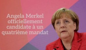 Angela Merkel officiellement candidate à un quatrième mandat