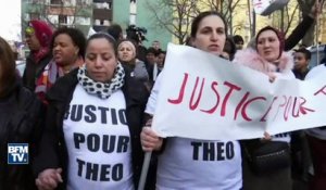 Aulnay-sous-Bois: au moins 500 personnes marchent en scandant "justice pour Théo"