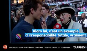 Quotidien : Pour Geneviève de Fontenay, François Fillon est "à dégager" (vidéo)