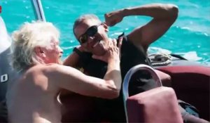 Barack Obama se mesure à Richard Branson...Au kitesurf