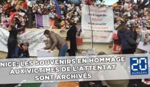 Nice: Les souvenirs en hommage aux victimes de l'attentat sont archivés