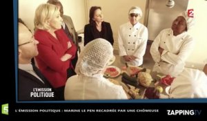 Marine Le Pen recadrée par une demandeuse d’emploi dans l'Emission Politique (Vidéo)