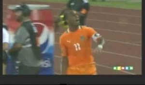 CAN 2012/Quart de finales.Côte d'Ivoire - Guinée Equatoriale. 1er But de Didier Drogba