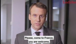 Sur Twitter, Emmanuel Macron envoie un message aux entrepreneurs américains