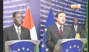 Temps forts de la journée de travail du Président Ouattara au Conseil Européen en Belgique