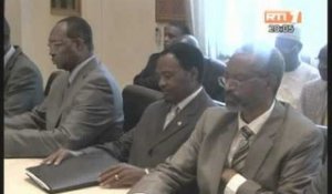 Le Président Konan Banny a echangé avec la mission d'experts de l'Union Africaine