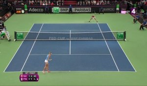 Tennis - Fed Cup : Mladenovic revient à hauteur de Bacsinszky (6-7, 6-4)