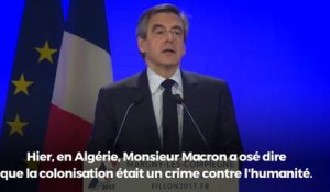 "La repentance permanente est indigne d'un candidat à la présidence de la République" - François Fillon