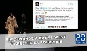 Sia demande à Kanye West d’arrêter la fourrure