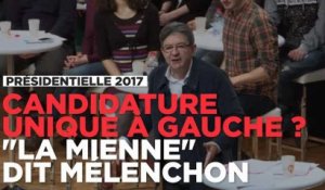 Jean-Luc Mélenchon se propose en candidat unique de la gauche